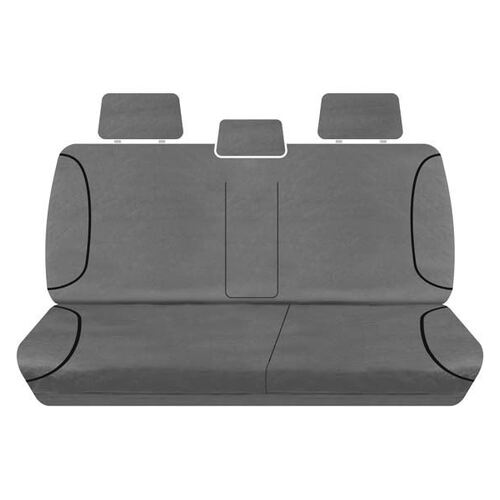 Tuff Terrain Canvas Grey Seat Covers to Suit Isuzu D-Max Dual Cab LS LS-U LS-M 05/12-20 REAR