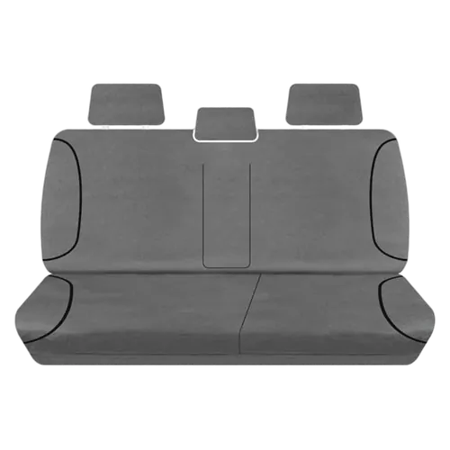 Tuff Terrain Canvas Grey Seat Covers to Suit Holden Colorado RG Dual Cab All Badges 09/14-On REAR