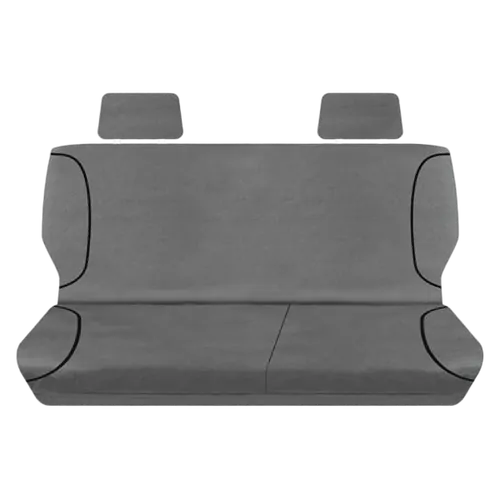 Tuff Terrain Canvas Grey Seat Covers to Suit Holden Colorado RG LTZ Dual Cab 12-08/14 REAR