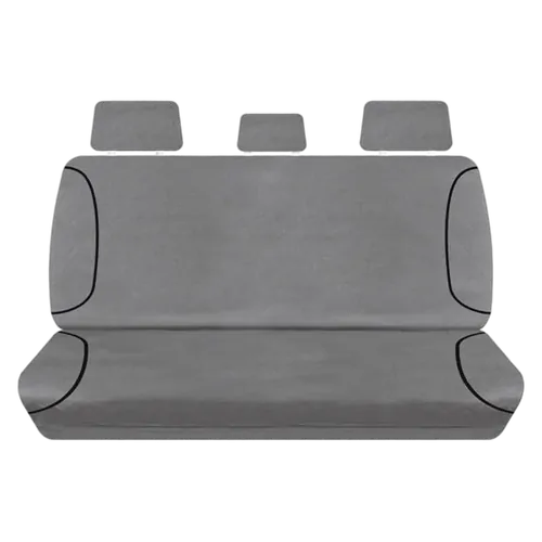 Tuff Terrain Canvas Grey Seat Covers to Suit Toyota Hilux SR SR5 Dual Cab 06/06-07/09 REAR