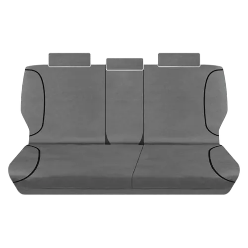 Tuff Terrain Canvas Grey Seat Covers to Suit Toyota Prado 150 Series GX GXL Altitude 7 Seater SUV 09-On MIDDLE