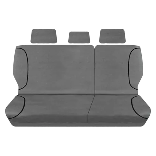 Tuff Terrain Canvas Grey Seat Covers to Suit Toyota Landcruiser 200 Series Wagon GX 5 Seater 11/11-On REAR