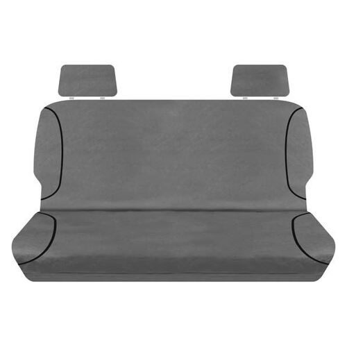 Tuff Terrain Canvas Grey Seat Covers to Suit Toyota Landcruiser 100 Series Wagon Snowy GXL 50th ADV Kakadu GXV VX Sahara 98-07 MIDDLE