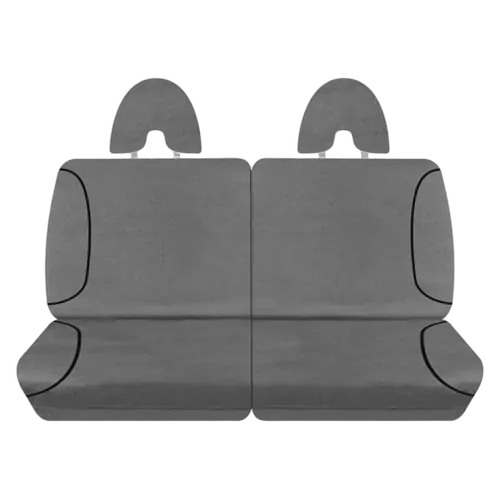 Tuff Terrain Canvas Grey Seat Covers to Suit Nissan Patrol Y61/GU ST-S ST-L Ti Wagon 7 Seater 10/04-17 REAR