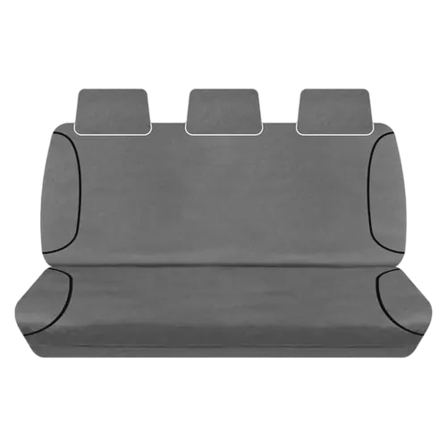 Tuff Terrain Canvas Grey Seat Covers to Suit Toyota Landcruiser 200 Series Wagon VX Sahara 8 Seater 01-09/07 REAR