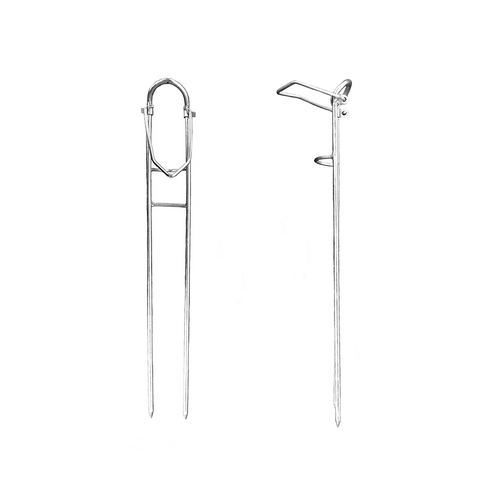 Hookem Economy River Rod Holder - Metal Coated - Foldable