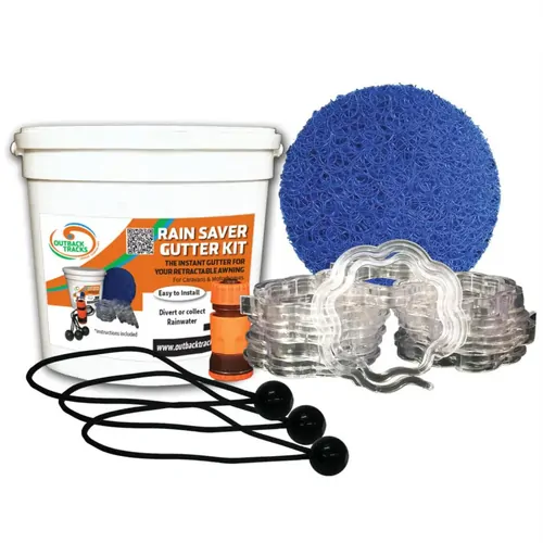 Ground Dogs Rain Saver Gutter Kit with Leaf Guard