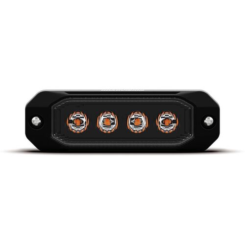 Roadvision LED Strobe Module Amber 10-30V 12W 10 Flash Pattern 4 LED Synchronizable SAE Cl1