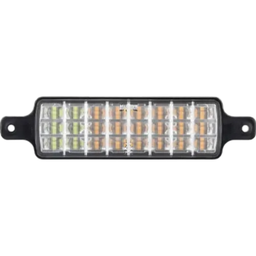 Roadvision Front Indicator/Park Lamp White/Amber LED 10-30V 227x56mm Rect Recessed Bull Bar Mount