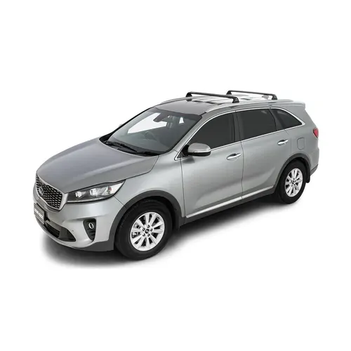 Rhino Rack Vortex Rvp Black 2 Bar Roof Rack For Kia Sorento Gen3, Um 4Dr Suv With Flush Rails 15 To 20