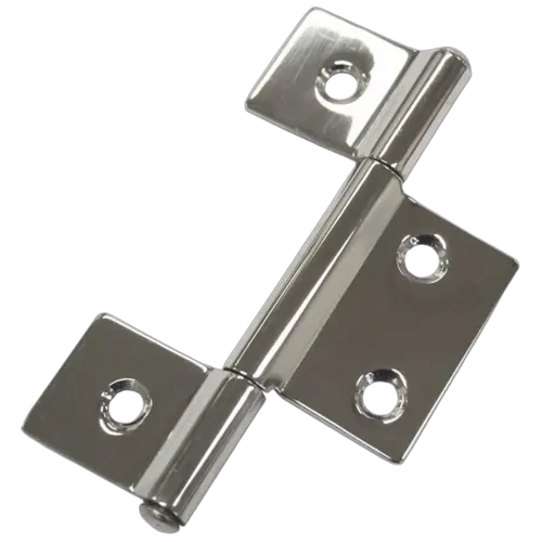 Easy Fit Butt Hinges Non Mortice Stainless Steel 87mm (Pair)