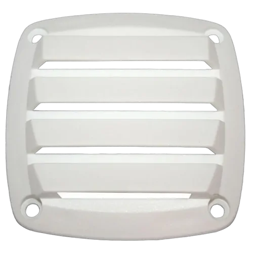 Louvre Vent -White Nylon 90mm Flush