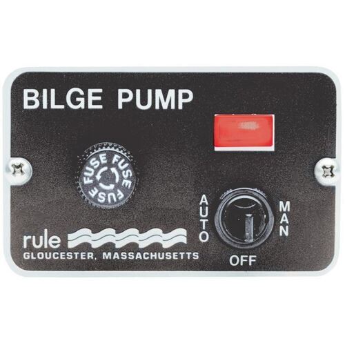 Deluxe 3 Way Switch Bilge Pump Control Panel 24V