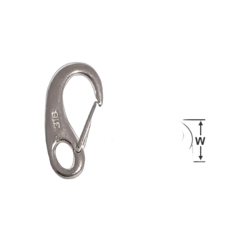 Cast Stainless Steel Snap Hook 100mm