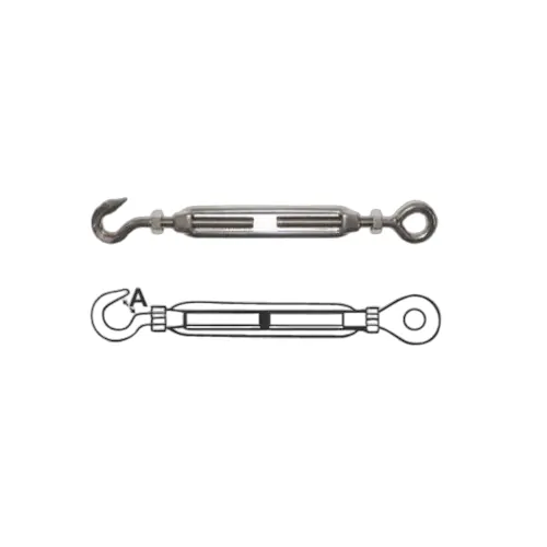 Turnbuckle Hook & Eye Stainless Steel 12mm