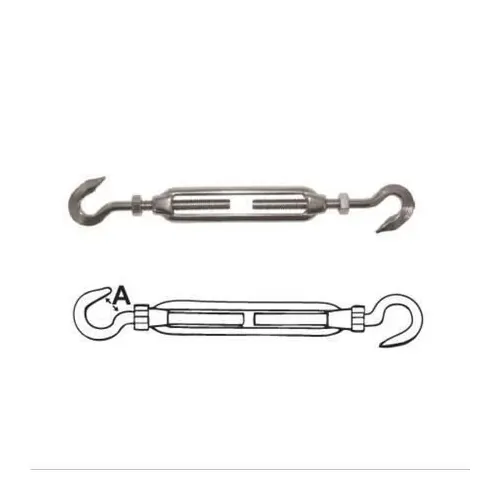 Turnbuckle Hook & Hook Stainless Steel 12mm