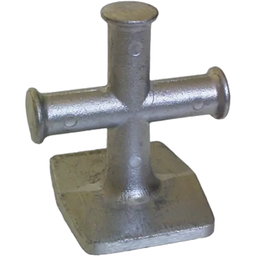 Rwb Alloy Cross Bollard 88mm x 75mm x 100mm (H)