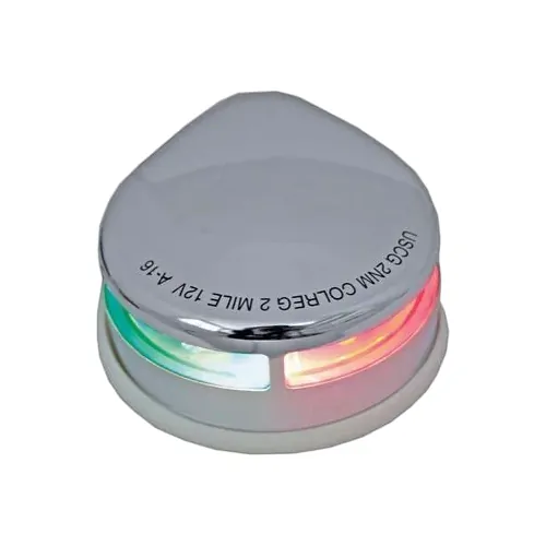 LED Bi-Colour Horizontal Mount Stainless Steel Navigation Light
