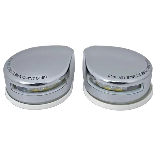 Rwb Led Port & Starboard Horizontal Stainless Steel Navigation Lights