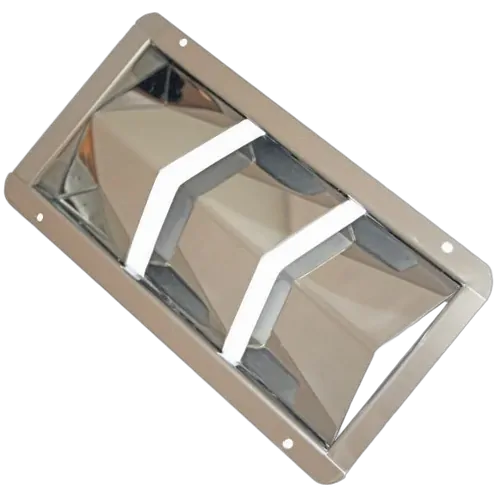 Louvre Vent - 304 Stainless Steel, 3 Louvre