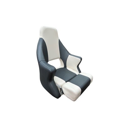 Axis M700 Hi Back Flip Up Seat White / Dark Grey Carbon Fibre