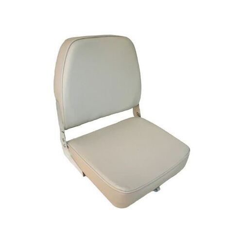 Ensign Folding Upholstered Seat - Light Grey/Grey Trim