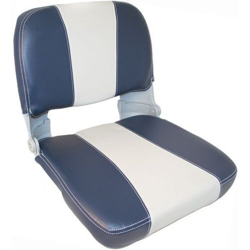 Captain Folding Padded Seat - Navy Blue/ Light Grey