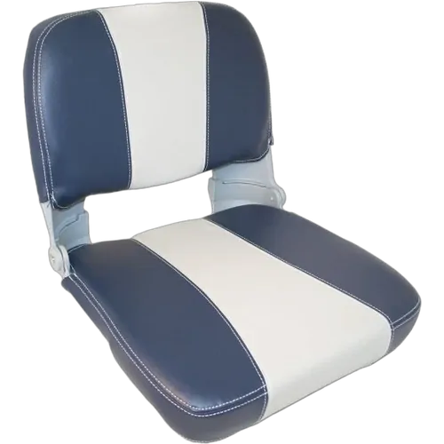 Captain Folding Padded Seat - Navy Blue/ Light Grey