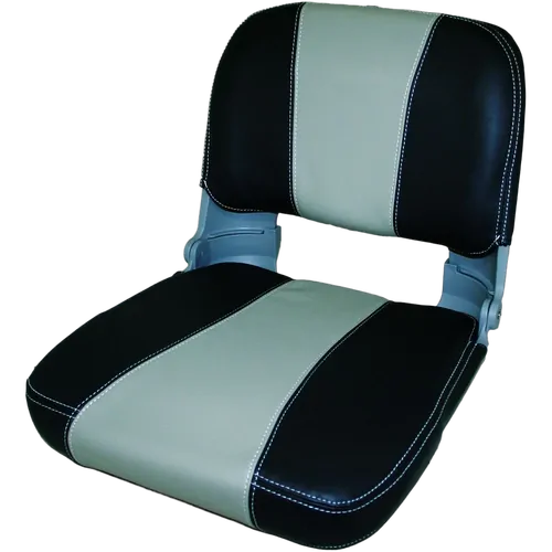 Captain Folding Padded Seat - Charcoal/Grey