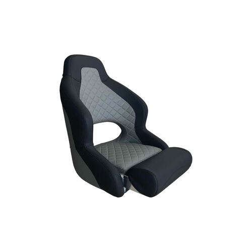 Axis H52 Compact Flip Up Seat Black With Diamond Stitch Dusty Grey