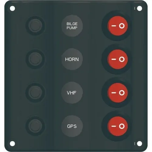 Switch Panel 4 Switch 12V