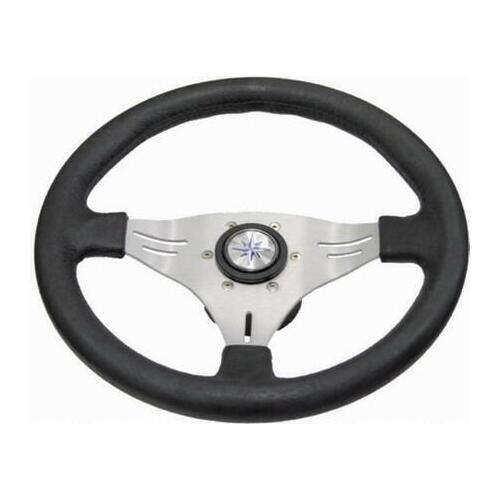 Manta - Aluminium 3 Spoke Sports Steering Wheel 355mm Dia