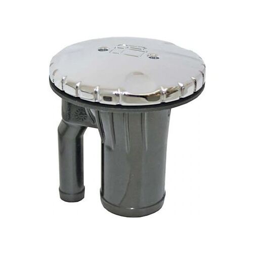 Attwood Vented Deck Fill - Chrome - Straight - 83mm