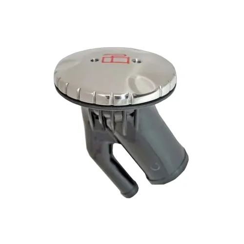 Attwood Vented Deck Fill - Stainless Steel - Angled - 83mm