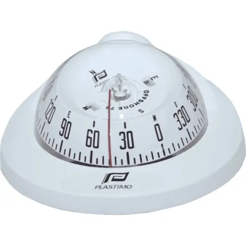Plastimo Compass Offshore 75 Flush Mount - White