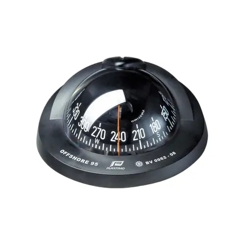 Plastimo Compass Offshore 95 Flush Mount - Conical Black