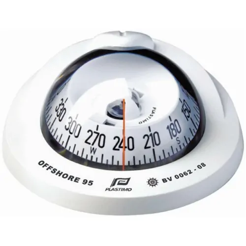 Plastimo Compass Offshore 95 Flush Mount - Conical White
