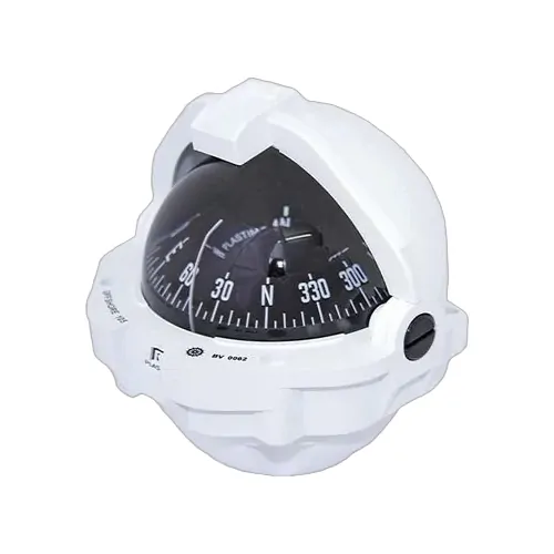 Plastimo Compass Offshore 105 Flush Mount - Conical White/Black