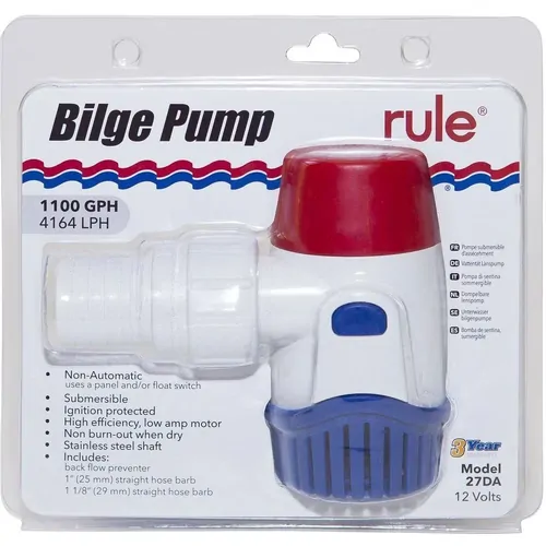 Rule Bilge Pump 1100Gph 12V