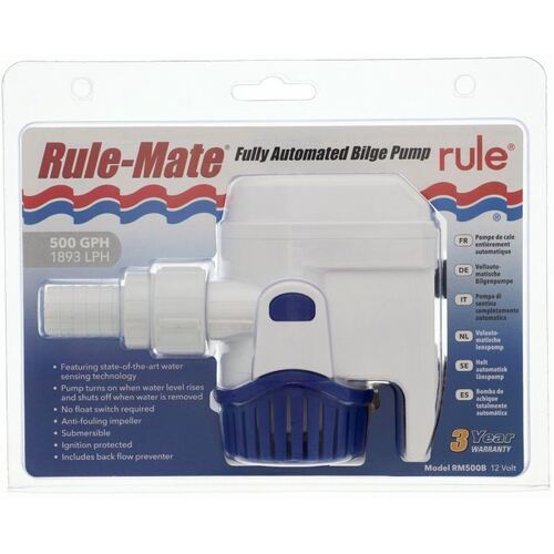 New Style Rule-Mate Automatic Bilge Pump 800Gph 12V