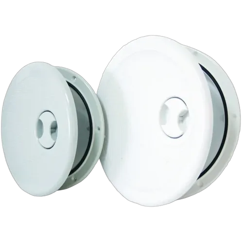Round Hinged Access Hatches - White 334mm