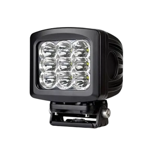 Roadvision LED Work Light Square Spot Beam 10-30V 9 x 10W LEDs 90W 7200lm IP67 135x124x150mm H/D Roadvision