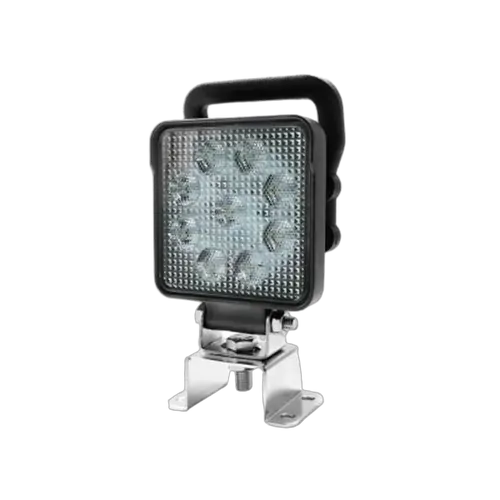 Roadvision LED Work Light Square Flood Beam 10-30V 14 x 1.5W LED's 14W 1210lm IP67 100x40x129mm Handle & Switch Roadvision