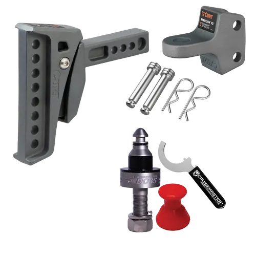 Curt Rebellion XD ShockDrop Hitch & DO35 Tow Pin