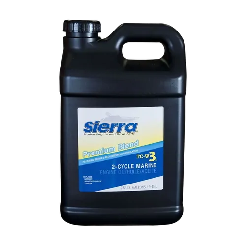 Sierra Marine 2 Stroke Premium Tc-W3 Oil (Blue) 9.46L