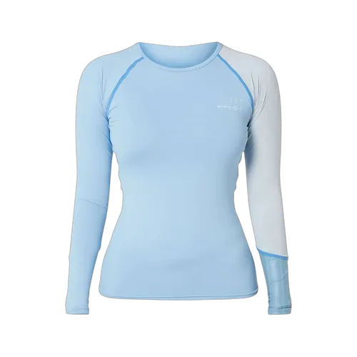 Jetpilot Long Sleeve Ladies Rashie Blue - Size 12