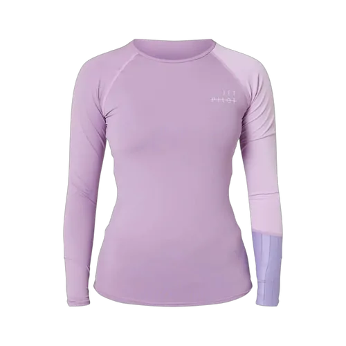 Jetpilot Cause Long Sleeve Ladies Rashie - Purple Size 6