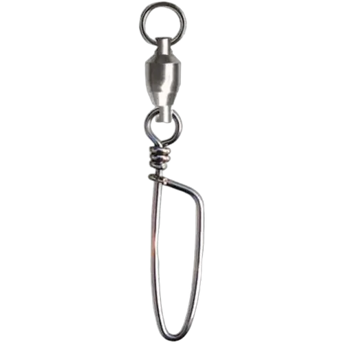 Shogun Double Black Ball Bearing Swivel+Snap #4 6-8kg Pkt 2