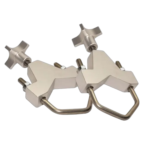 Roadsafe 4WD Universal Adjustable High Lift Jack Holder - Silver Finish