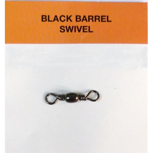 Seahorse Black Barrel Swivel Size #1